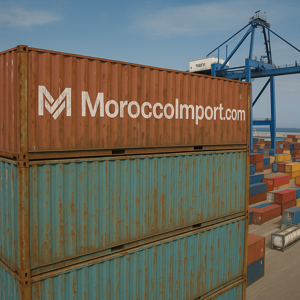 Morocco Import — Containers and logistics operations for import Morocco